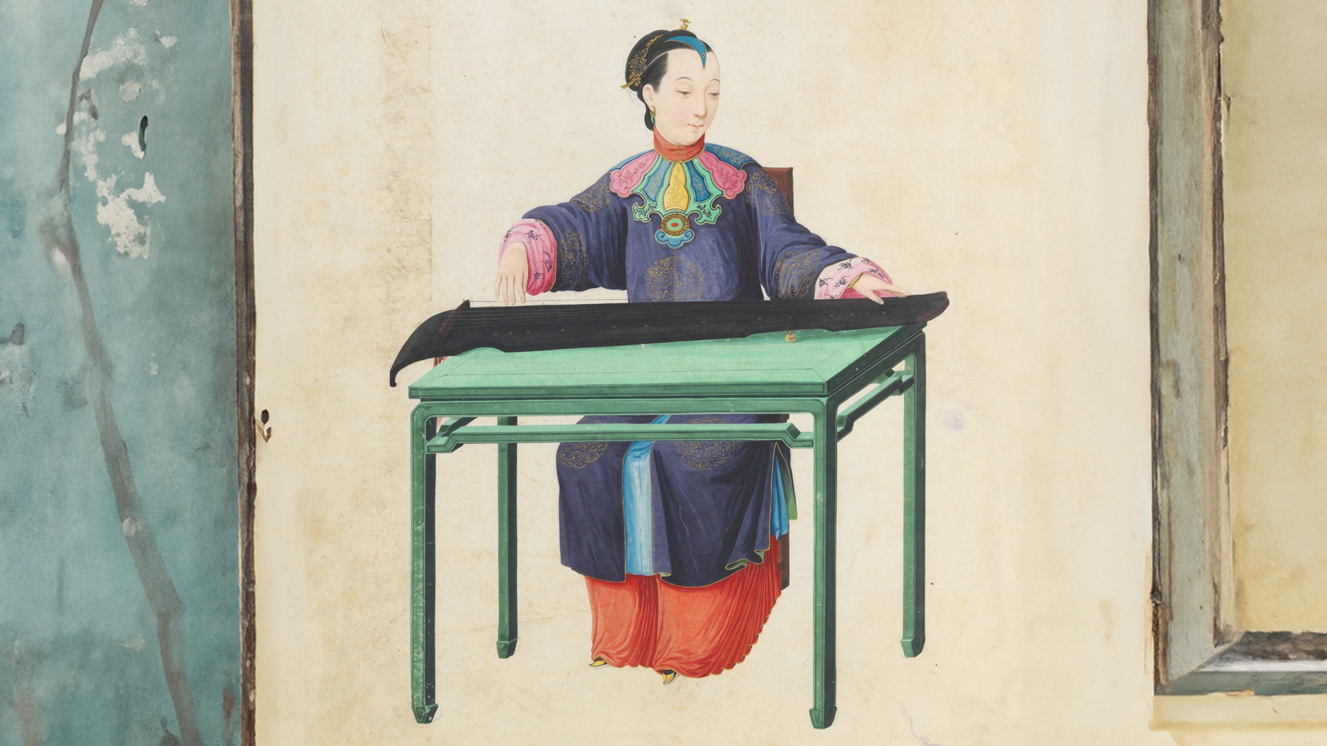 Yang Linchi spielt Guqin